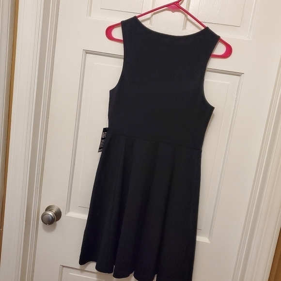 NWT EXPRESS Black Ponte Knit Sleeveless Fit & Flare Dress Size SP, Retail $79.90 - Picture 8 of 10